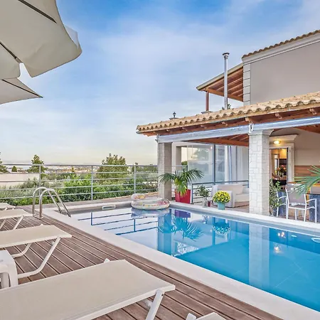 Olivia Corfu - Amazing Sea-view 3 Bedroom With A Pool