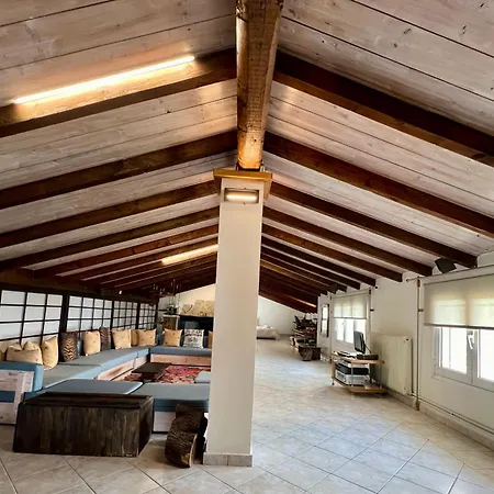σοφιτα ξυλο μεταλο γυαλι Apartment *
