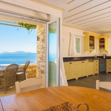 Villa Paleopetres Blanche - Private Pool - Sea Views - Nissaki - North East Coast -