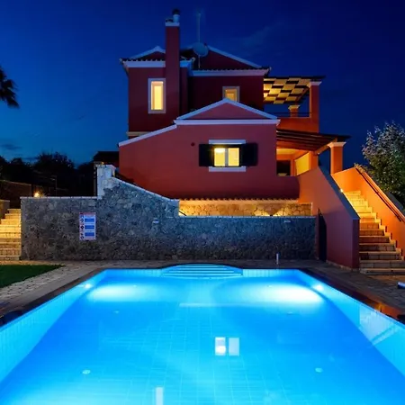 Villa Luxury Corfu Rose Private Pool 4 Bdr Dassia