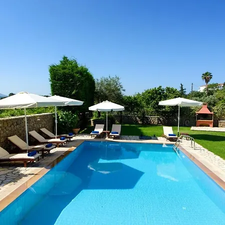 Villa Luxury Corfu Rose Private Pool 4 Bdr Dassia