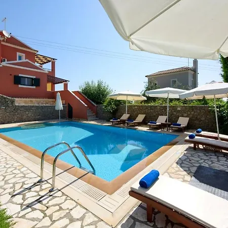 Luxury Corfu Rose Private Pool 4 Bdr Dassia Villa *