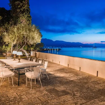 Villa Magnificent Seafront Corfu - 5 En-suite Bedrooms -the Durrells House | Historic Elegance & Modern Luxuries - Direct Access & Private Heated Pool *