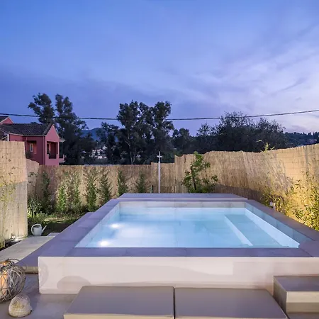 Nina With Private Plunge Pool, 5km To Corfu Town Villa
