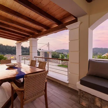 Villa Logas Hill - Situated Close To Sunset Logas Beach- Peroulades