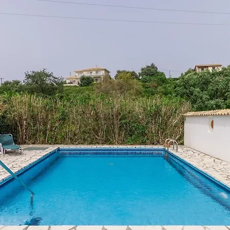 Villa Tulip House Pool In Corfu Poulades