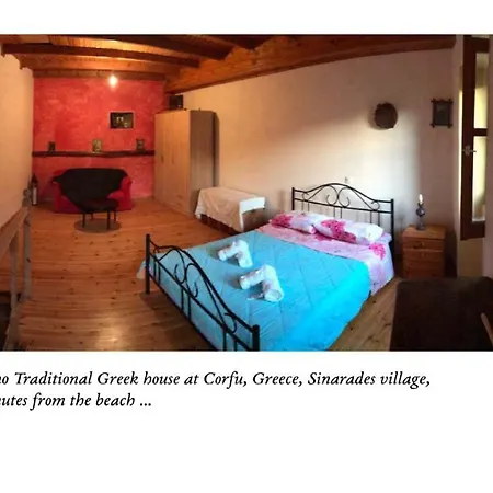 Country Traditional House In Corfu Village, Greece * Sinarades