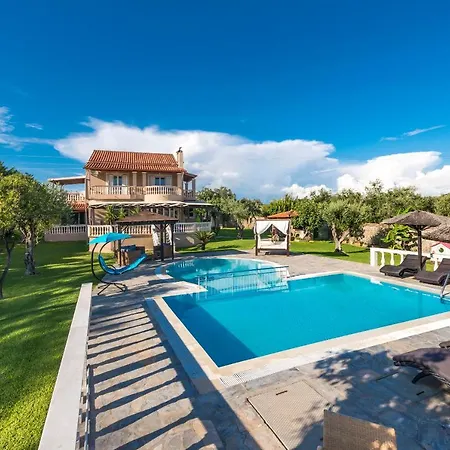 Villa Corfu Halikouna Oasis - Pool And Tennis Retreat Halikounas