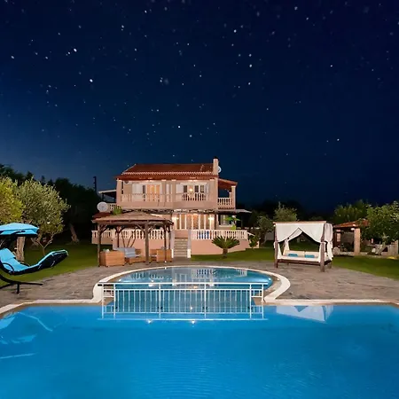 Villa Corfu Halikouna Oasis - Pool And Tennis Retreat
