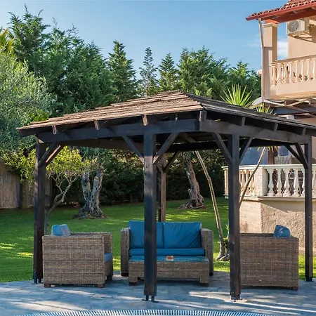 Villa Corfu Halikouna Oasis - Pool And Tennis Retreat Halikounas