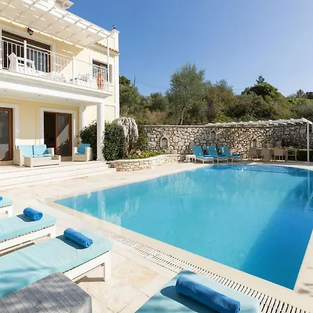 View Villas-corfu-villa Eleni,4 Bedrooms,large Private Pool,prime Location Kassiopi
