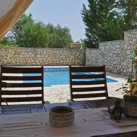 Stone Pool House Gouvia Poulades
